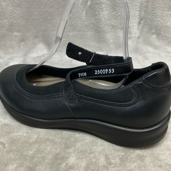 SAS Step Out Black Mary Jane Leather Shoes Womens Sz 7 1/2 W - Picture 7 of 7